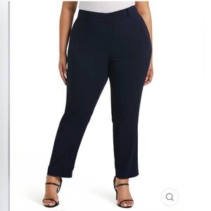 Rafaella Women's Navy Blue Ankle Pants